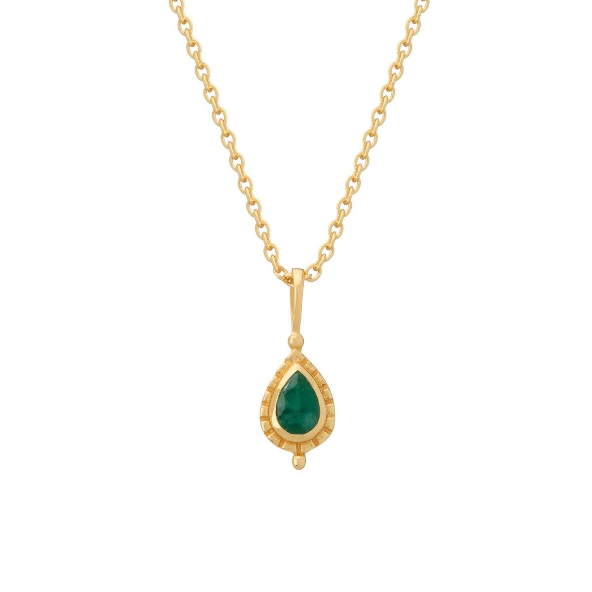 MURKANI May Emerald Birthstone Necklace Necklace - Zabecca Living
