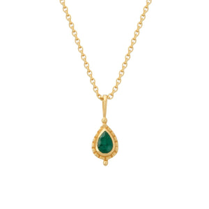 MURKANI May Emerald Birthstone Necklace Necklace - Zabecca Living