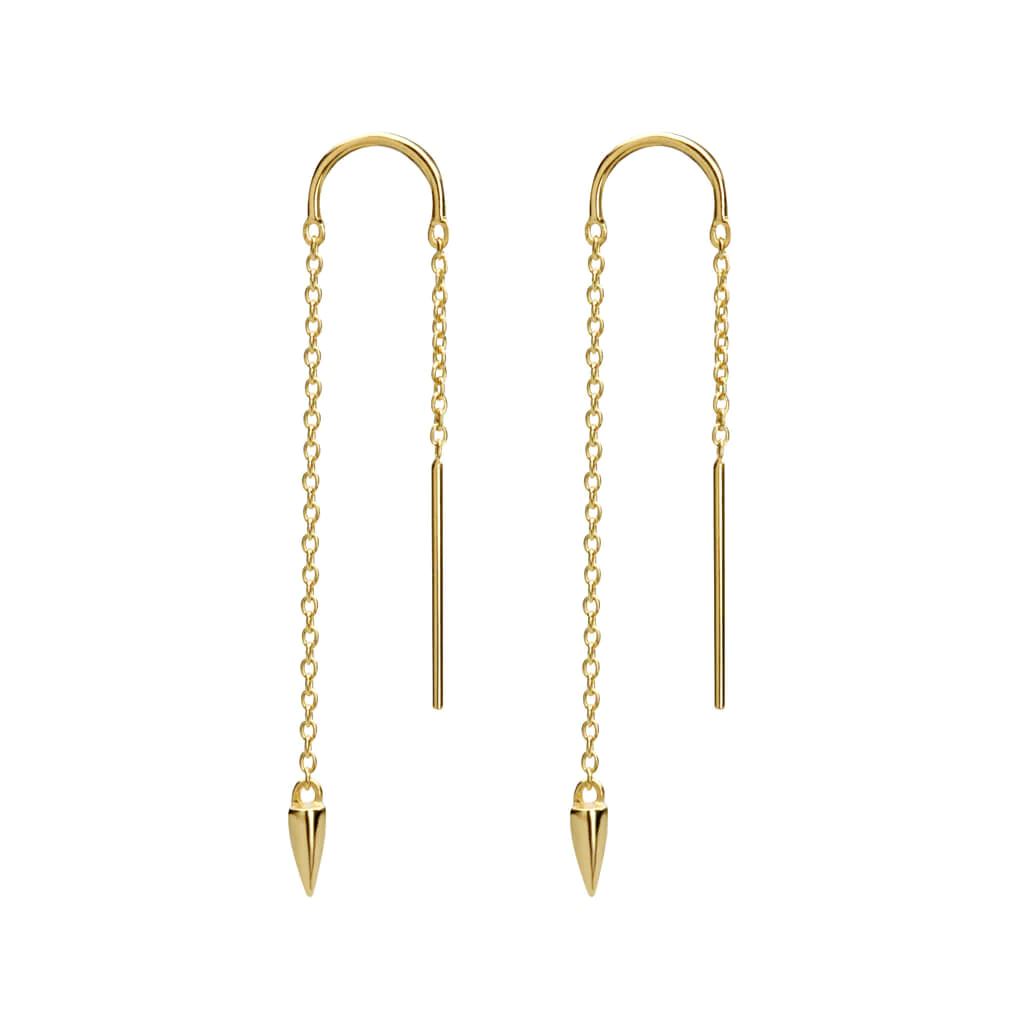 MURKANI Sahara Dagger Thread Earrings - 18KT Gold Plate Earrings - Zabecca Living