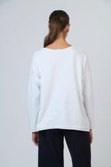 NAMASTAI Long Sleeve Tee - White Long Sleeve Tee - Zabecca Living