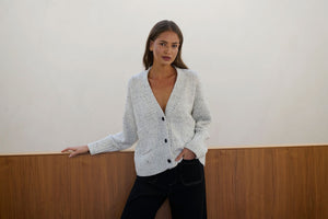 NAMASTAI Short Waisted Cardigan - Storm CARDIGAN - Zabecca Living
