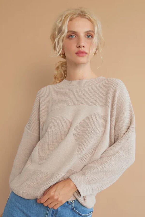 OAT AVA Moa Jumper - Peanut Jumpers + Knitwear - Zabecca Living