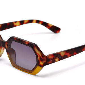 OKKIA Andrea Sunglasses - Havana Yellow Sunglasses - Zabecca Living