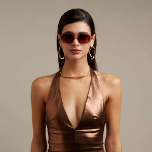 OKKIA Andrea Sunglasses - Pink Havana Sunglasses - Zabecca Living