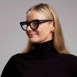 OKKIA Claudia Big Cat Eye Sunglasses - Black Sunglasses - Zabecca Living