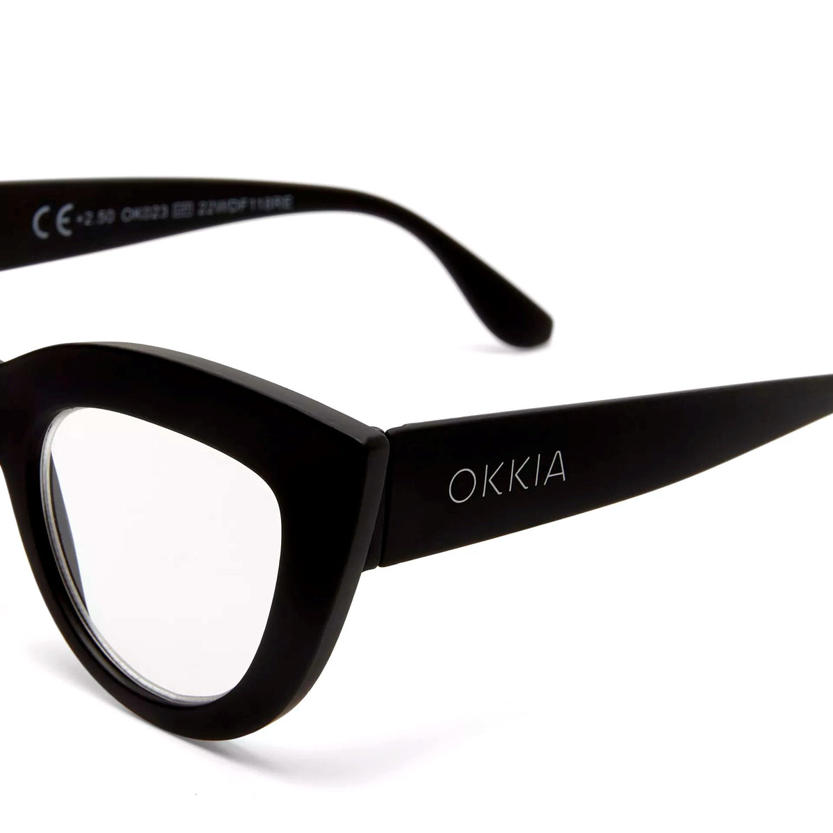 OKKIA Claudia Big Cat Eye Sunglasses - Black Sunglasses - Zabecca Living