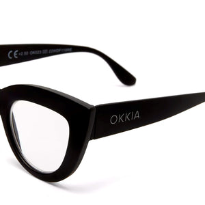 OKKIA Claudia Big Cat Eye Sunglasses - Black Sunglasses - Zabecca Living