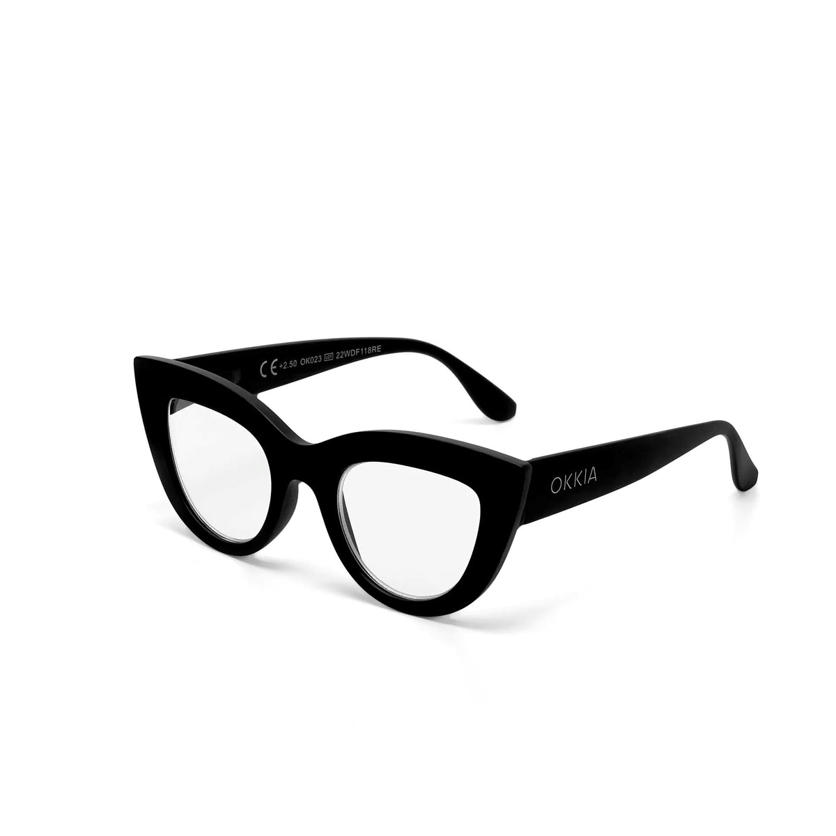 OKKIA Claudia Big Cat Eye Sunglasses - Black Sunglasses - Zabecca Living