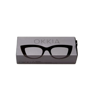 OKKIA Claudia Big Cat Eye Sunglasses - Black Sunglasses - Zabecca Living