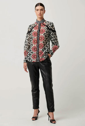 ONCE WAS Astrid Cotton Silk Shirt - Country Tapestry Shirts & Blouses - Zabecca Living