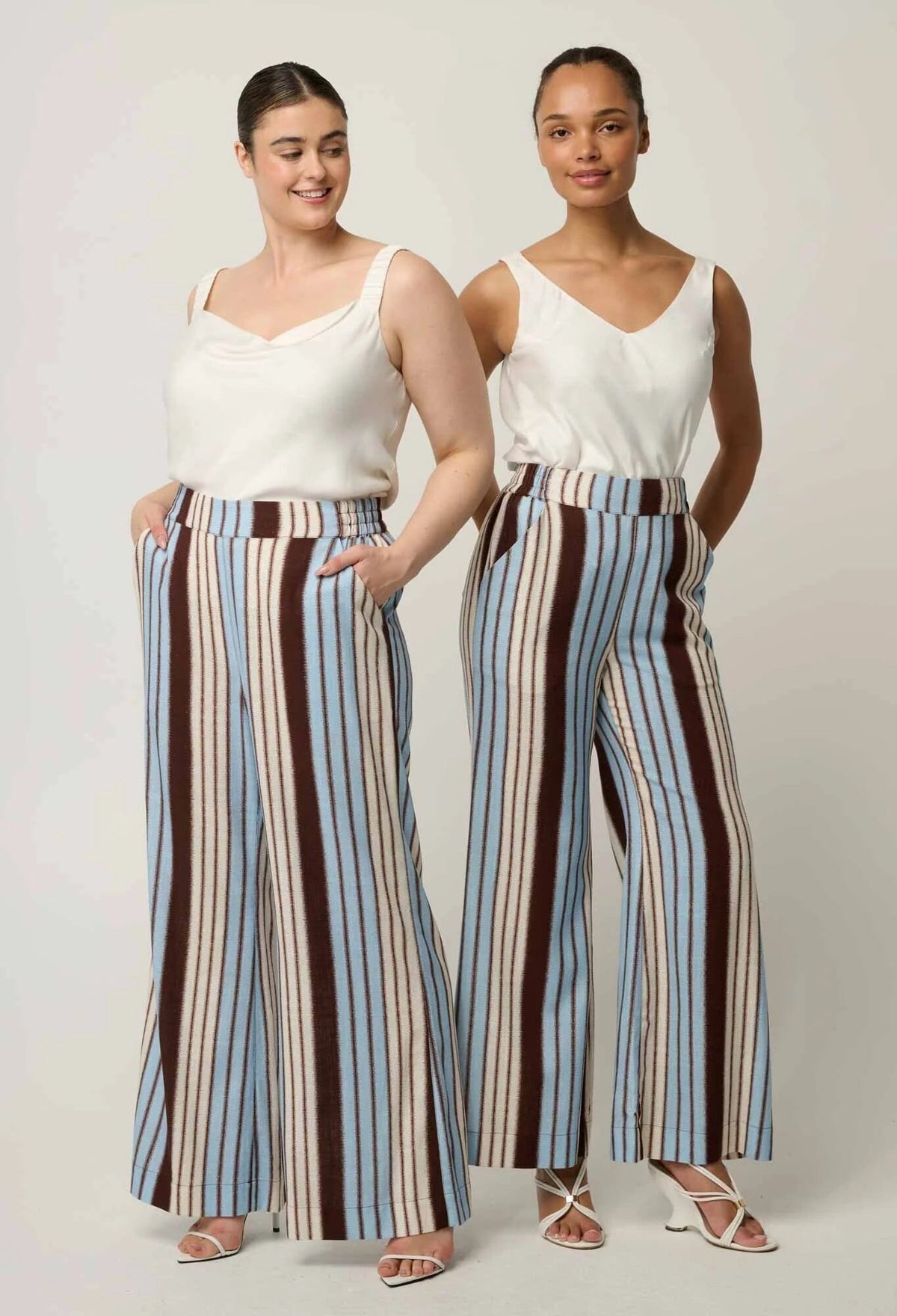 ONCE WAS Delray Reversible Cupro Cami - Ivory Shirts & Blouses - Zabecca Living