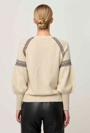 ONCE WAS Luna Merino Wool Knit Top - Blanca Jumpers + Knitwear - Zabecca Living