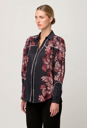 ONCE WAS Marisol Tencel Twill Shirt - Torera Rosa Shirts & Blouses - Zabecca Living