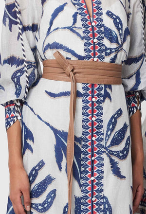 ONCE WAS Milton Leather Belt - Husk BELT - Zabecca Living