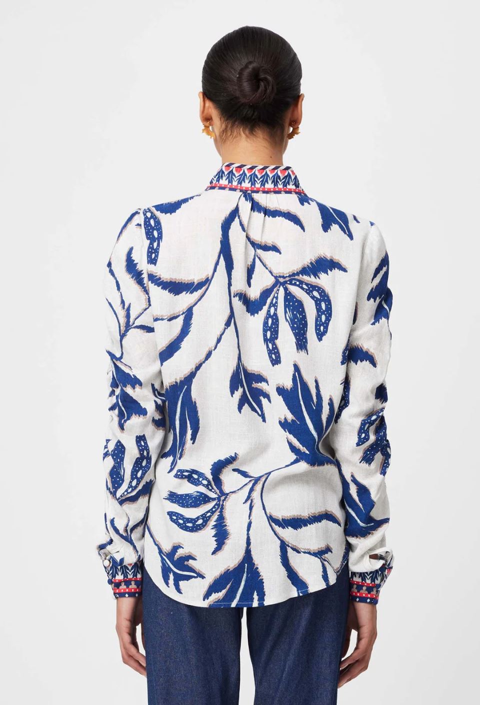 ONCE WAS Pavillion Linen Viscose Shirt - Palm Shadow Shirts & Blouses - Zabecca Living