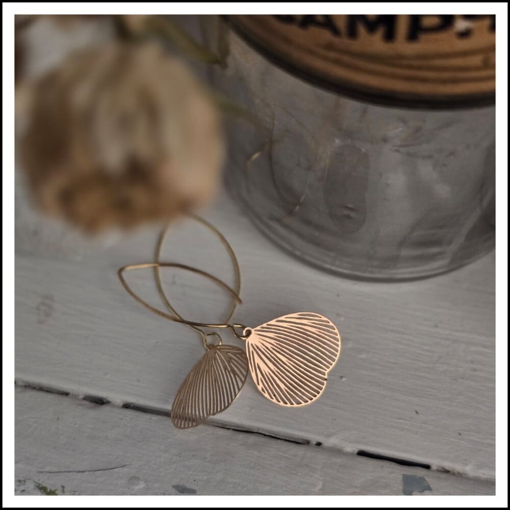PAIRD Ginkgo Pin Earrings Earrings - Zabecca Living