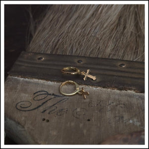 PAIRD Holy Cross Leverback Earrings - Zabecca Living