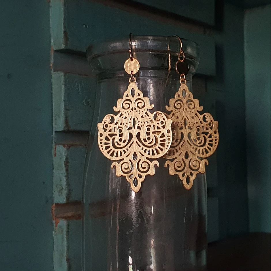 PAIRD Laced Empress Standard Earrings - Gold Earrings - Zabecca Living