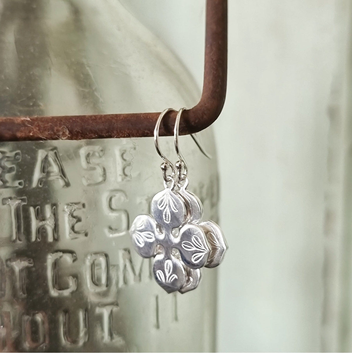 PAIRD Morning Star Standard Earwire Earrings - Silver Earrings - Zabecca Living