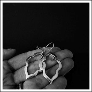PAIRD Moroccan Quarter Foil Earrings - Gold Earrings - Zabecca Living