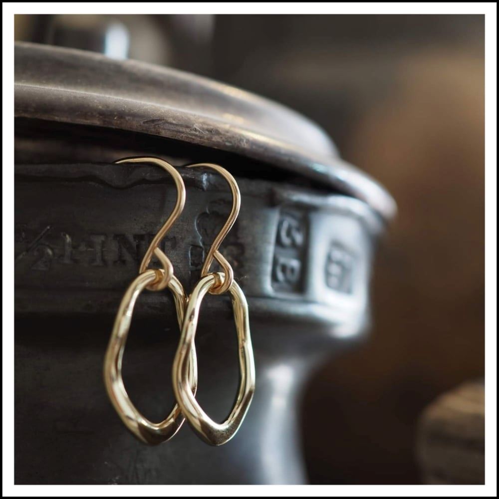 PAIRD Organic Flow Standard Earrings - Gold Earrings - Zabecca Living