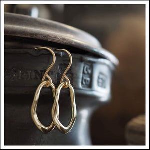 PAIRD Organic Flow Standard Earrings - Gold Earrings - Zabecca Living