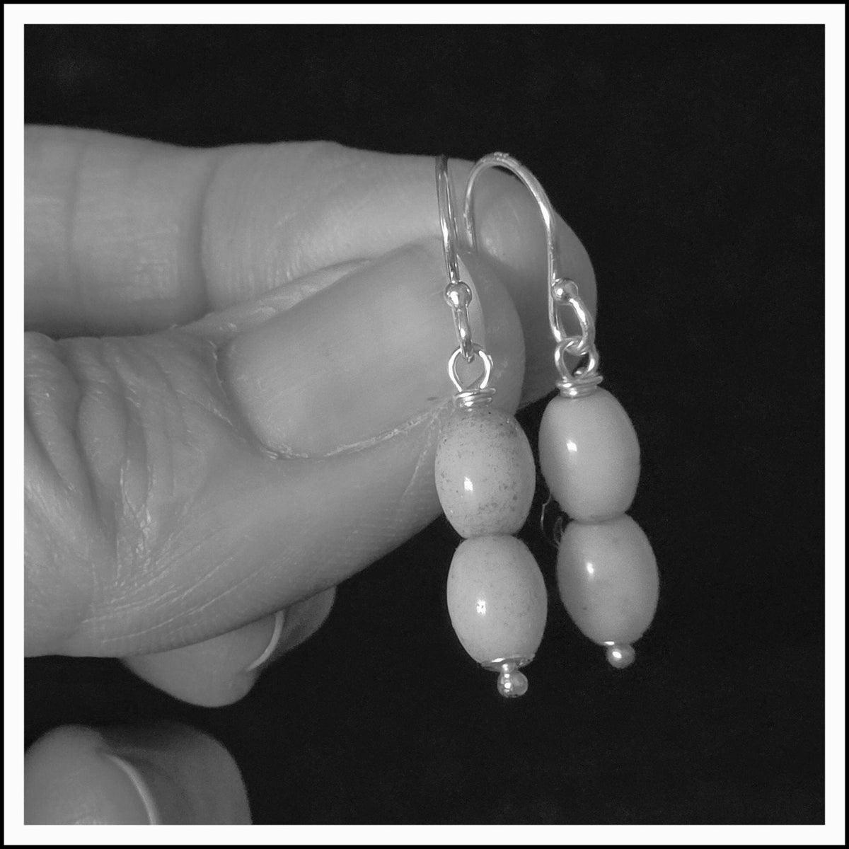 PAIRD Stacked Stones Standard Earwires Earrings - Zabecca Living