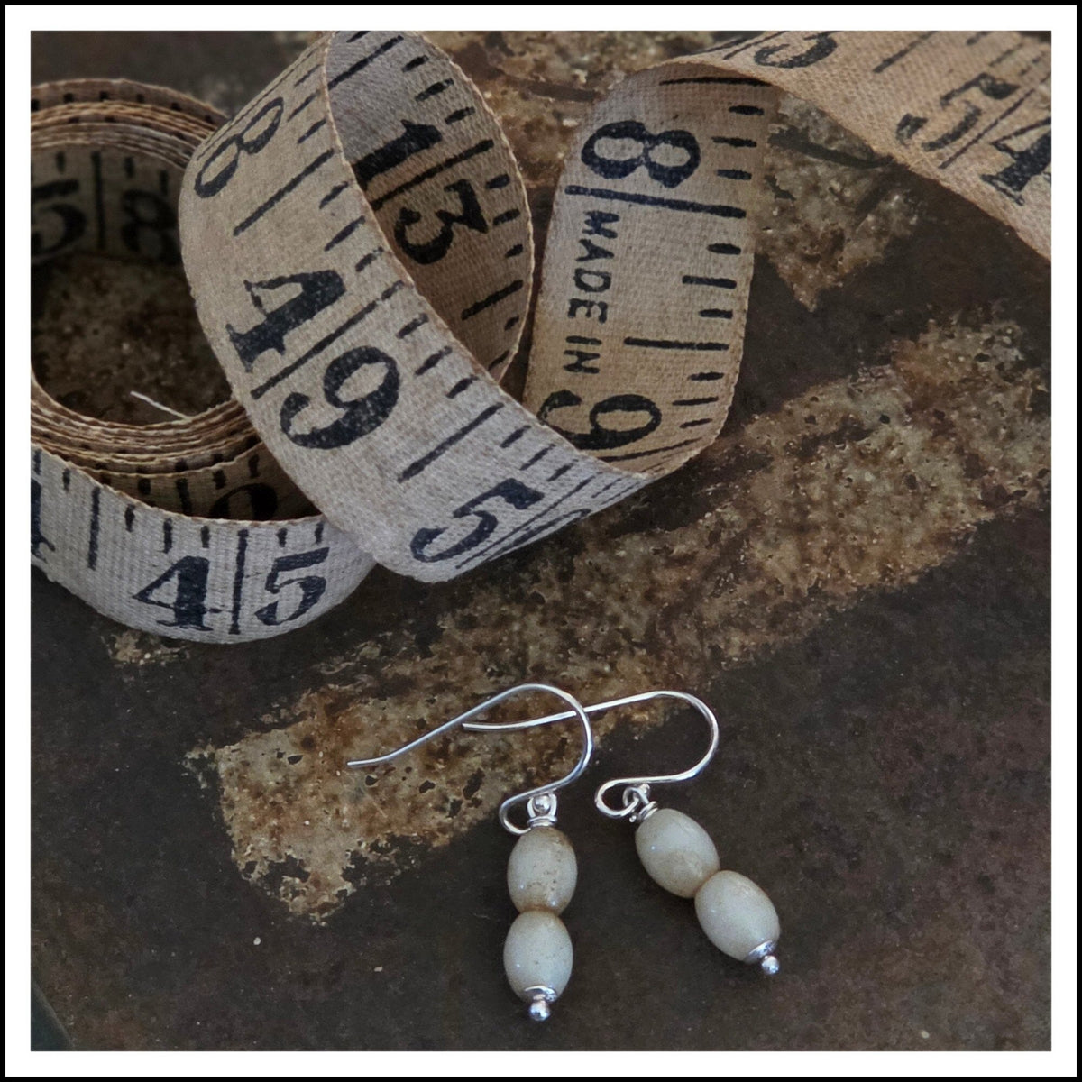 PAIRD Stacked Stones Standard Earwires Earrings - Zabecca Living
