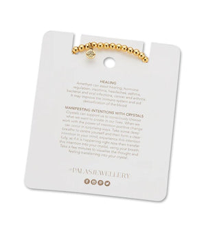 PALAS Amethyst Lotus Purity Bracelet BRACELET - Zabecca Living