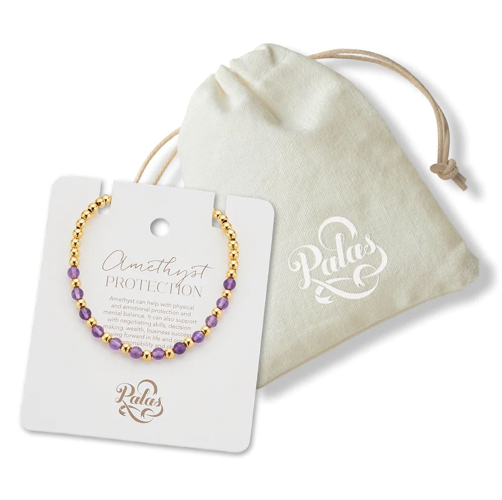 PALAS Amethyst Lotus Purity Bracelet BRACELET - Zabecca Living