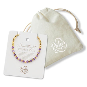 PALAS Amethyst Lotus Purity Bracelet BRACELET - Zabecca Living