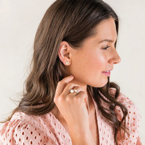 PALAS Little Lotus Stud Earrings Earrings - Zabecca Living