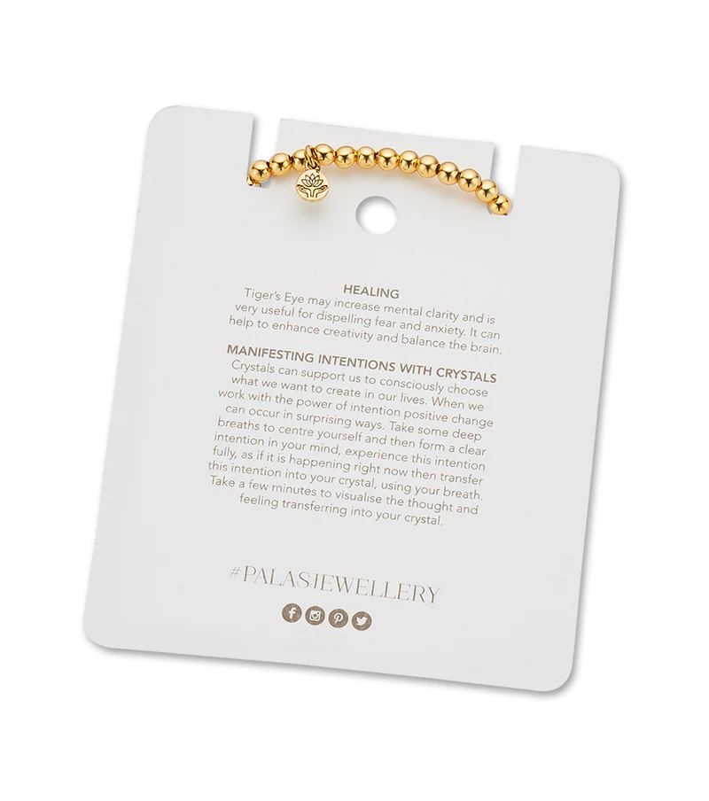 PALAS Tiger's Eye Lotus Purity Bracelet BRACELET - Zabecca Living