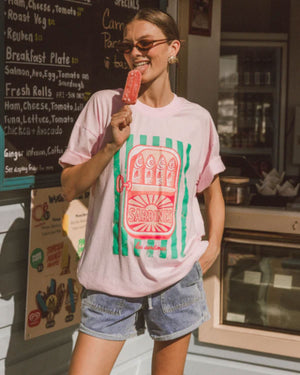 PAPER HEART Sardines Tee - Pink Tee - Zabecca Living