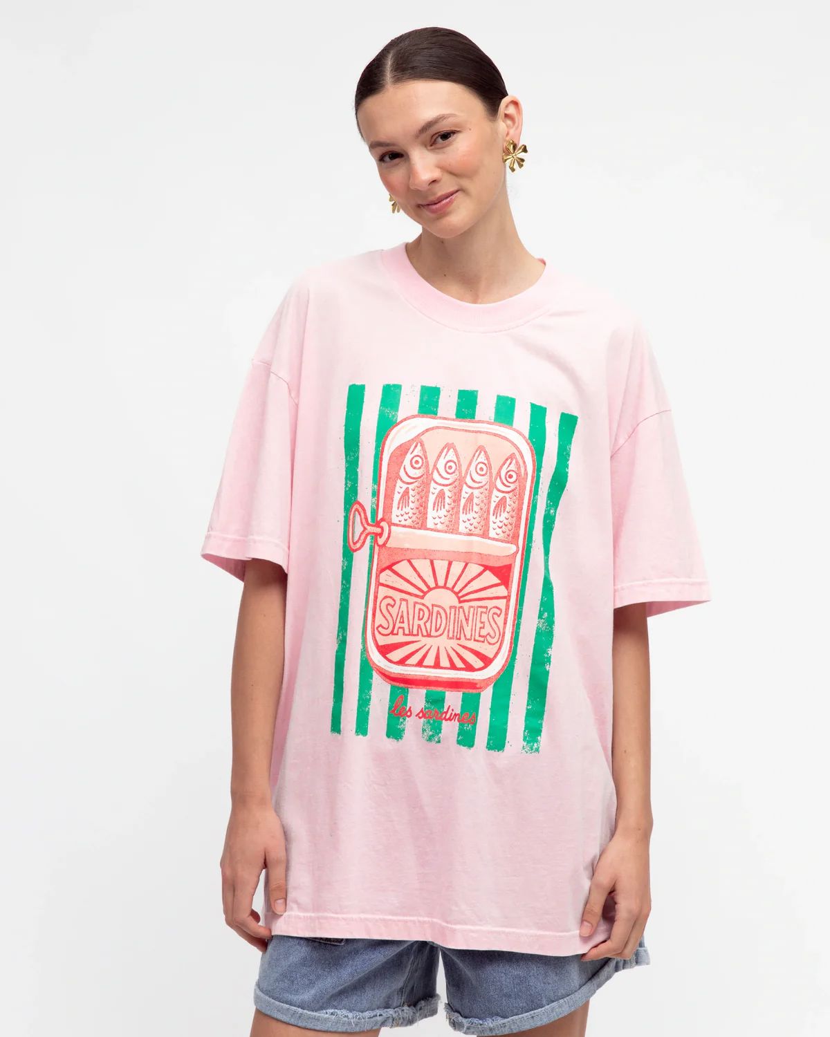 PAPER HEART Sardines Tee - Pink Tee - Zabecca Living