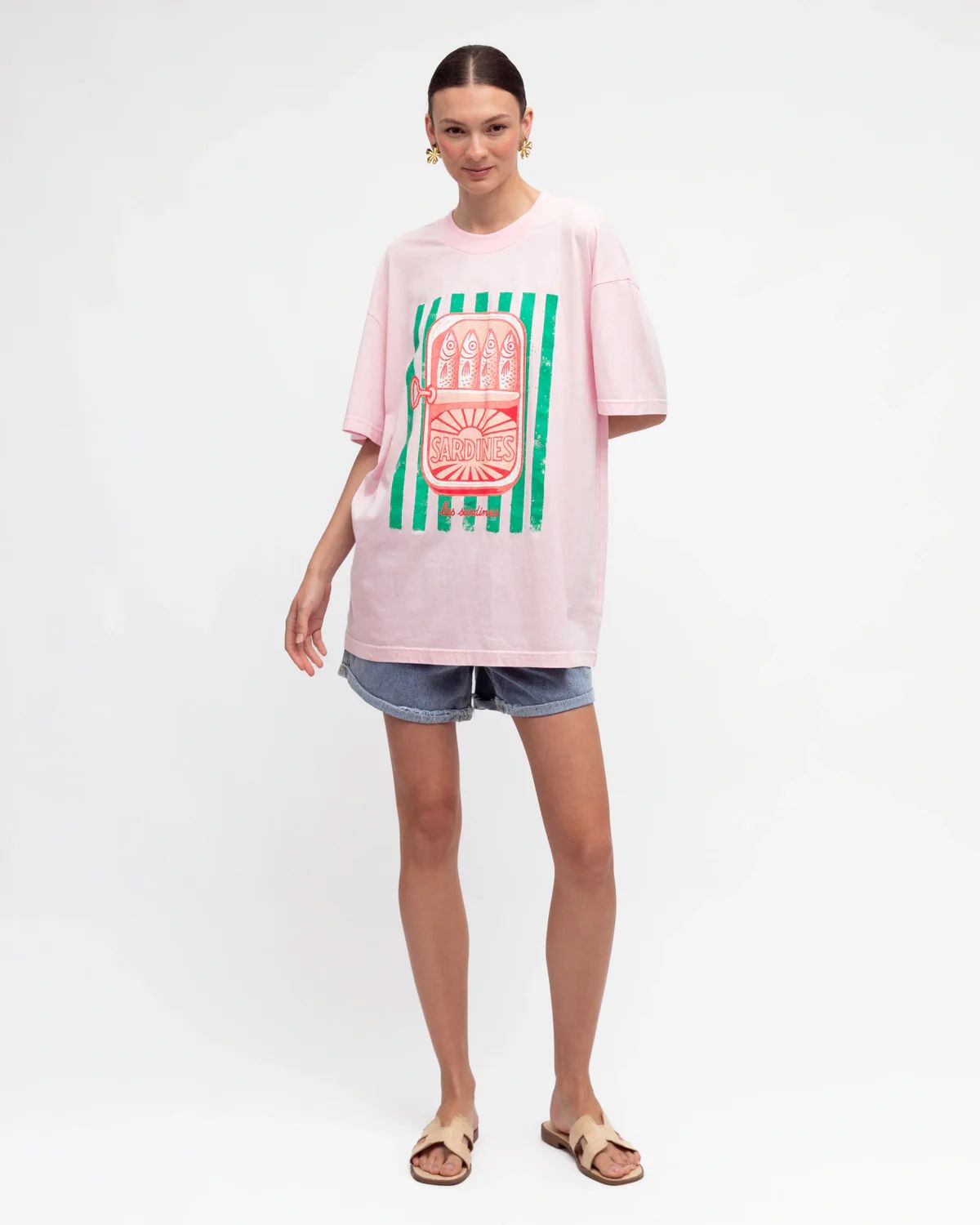 PAPER HEART Sardines Tee - Pink Tee - Zabecca Living