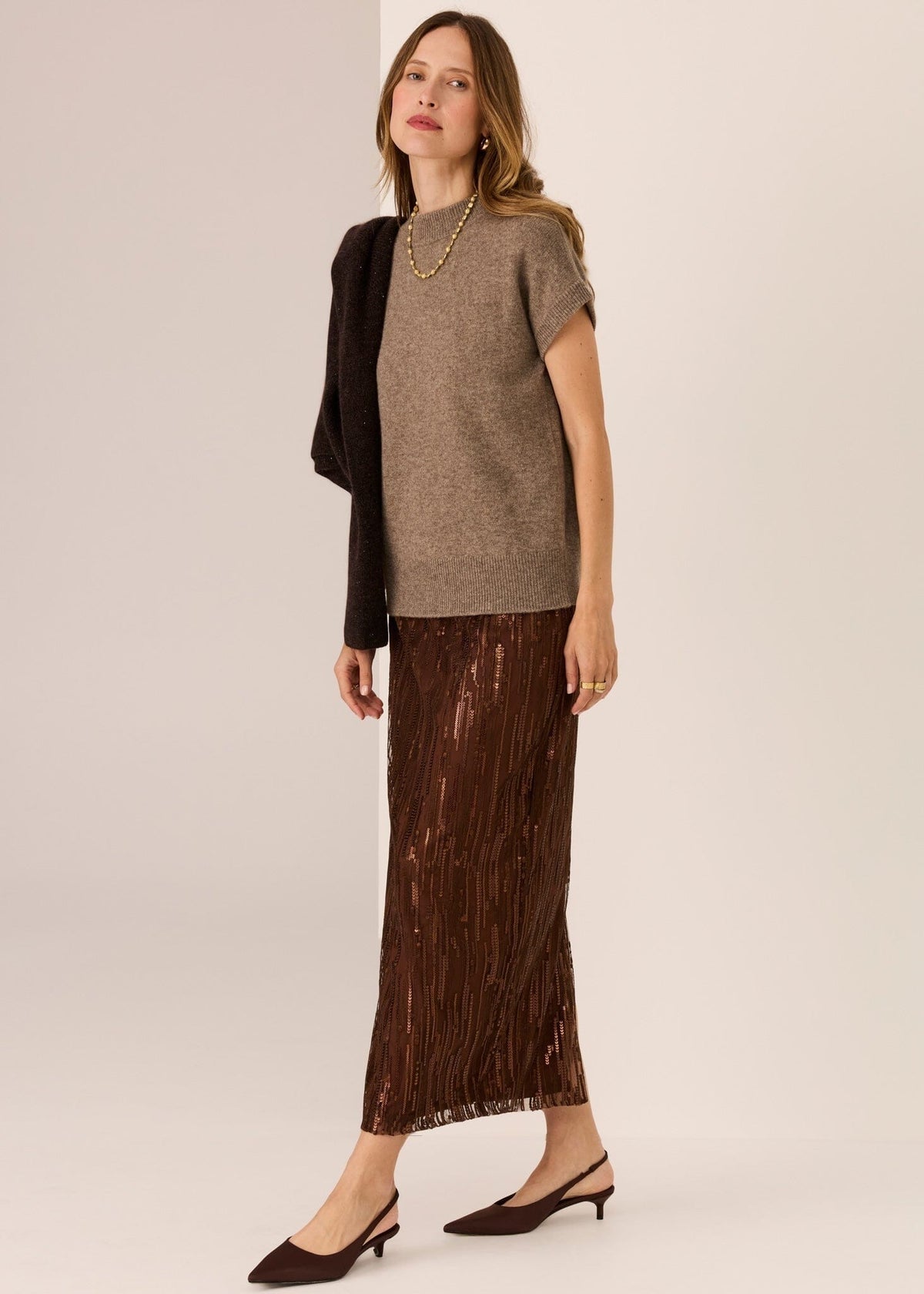 POL Astor Turtleneck Tee - Cedar Jumpers + Knitwear - Zabecca Living