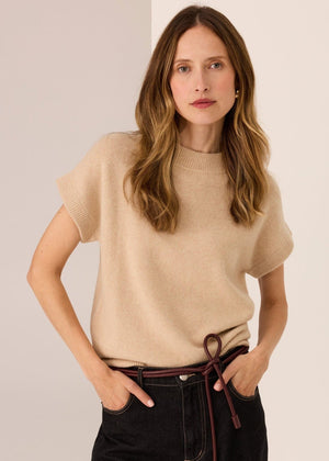 POL Astor Turtleneck Tee - Pebble Jumpers + Knitwear - Zabecca Living