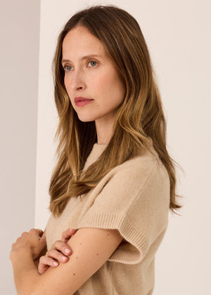 POL Astor Turtleneck Tee - Pebble Jumpers + Knitwear - Zabecca Living