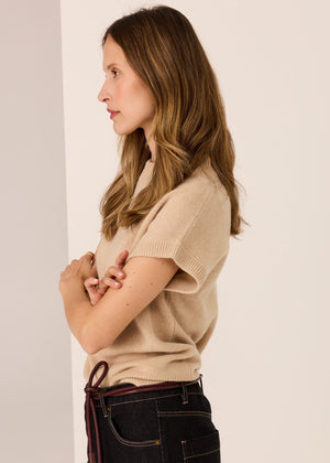 POL Astor Turtleneck Tee - Pebble Jumpers + Knitwear - Zabecca Living