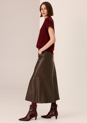 POL Astor Turtleneck Tee - Wine Jumpers + Knitwear - Zabecca Living