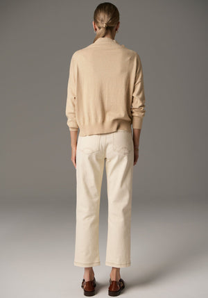 POL Beech Drawcord Knit - Pebble Jumpers + Knitwear - Zabecca Living
