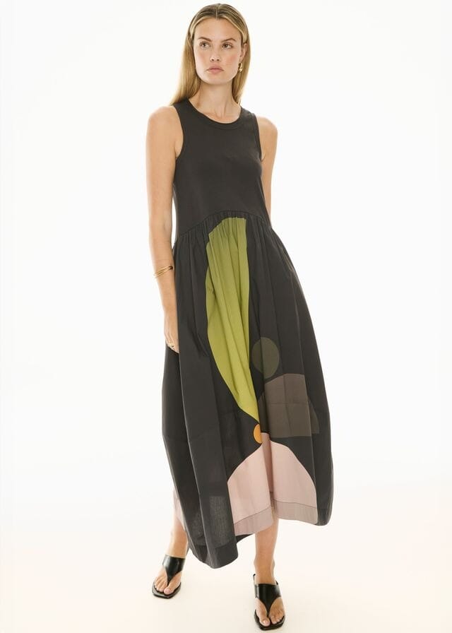 POL Belle Print Tank Dress - Art Print DRESS - Zabecca Living