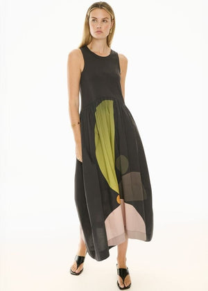 POL Belle Print Tank Dress - Art Print DRESS - Zabecca Living