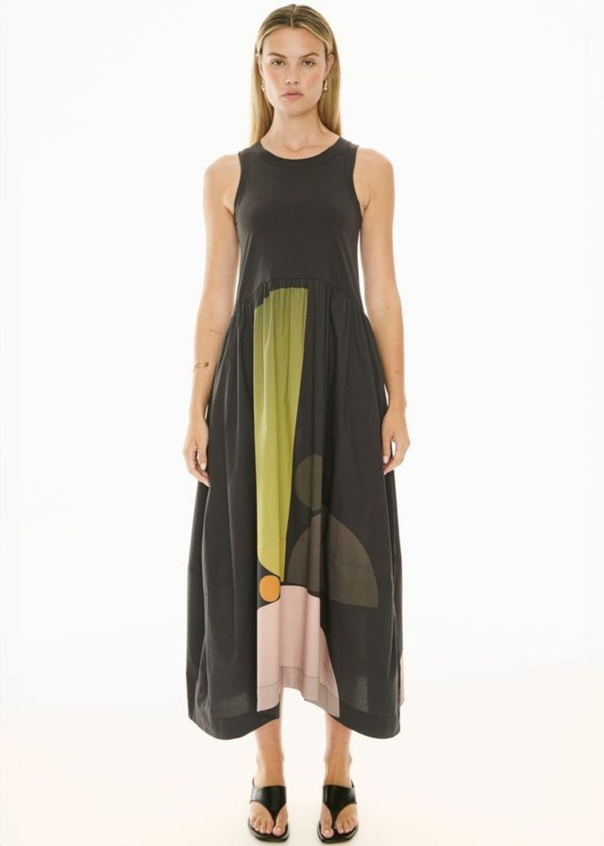 POL Belle Print Tank Dress - Art Print DRESS - Zabecca Living