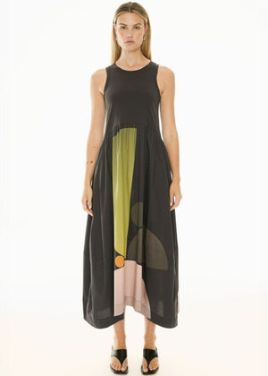 POL Belle Print Tank Dress - Art Print DRESS - Zabecca Living