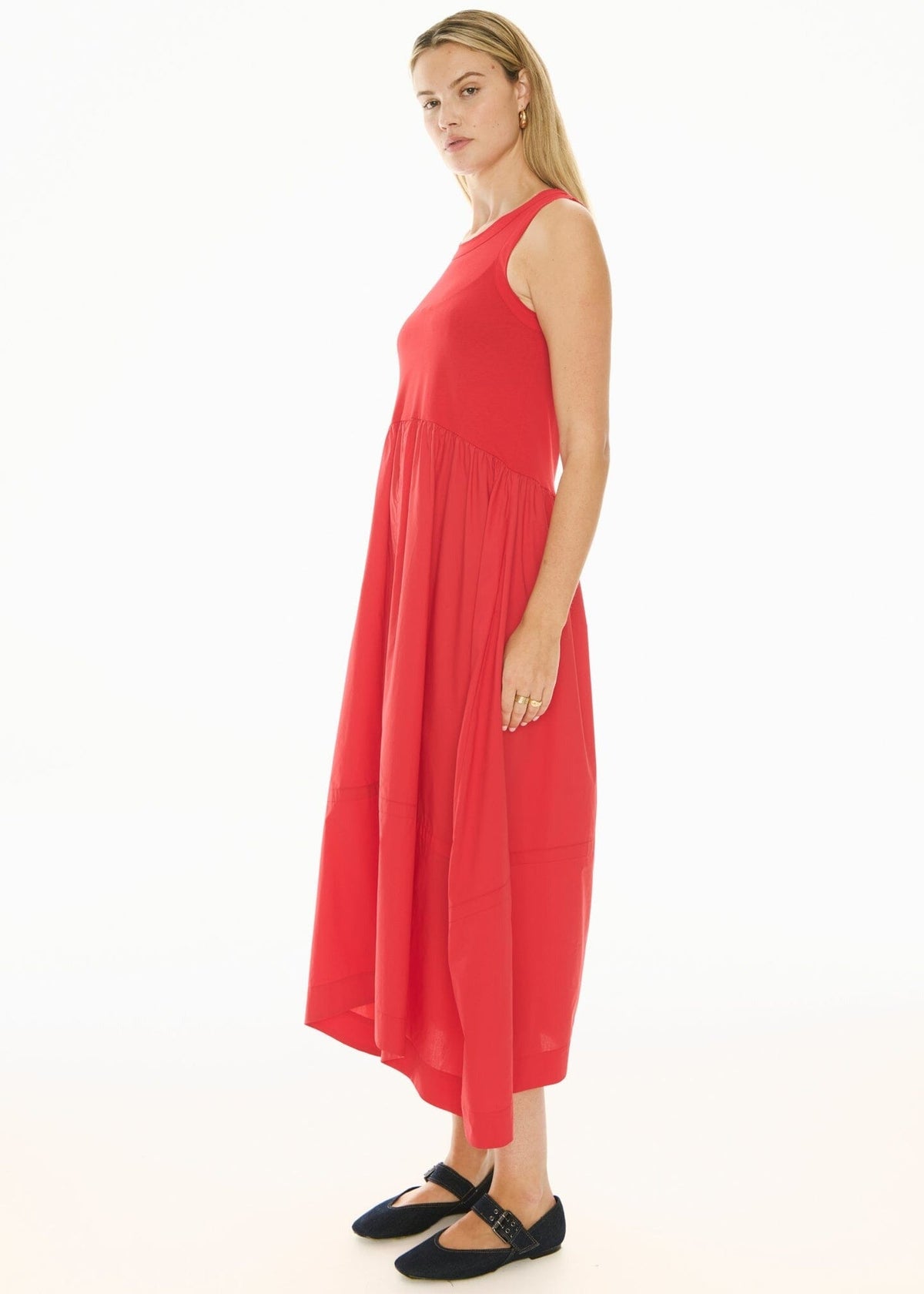 POL Belle Tank Dress - Red DRESS - Zabecca Living