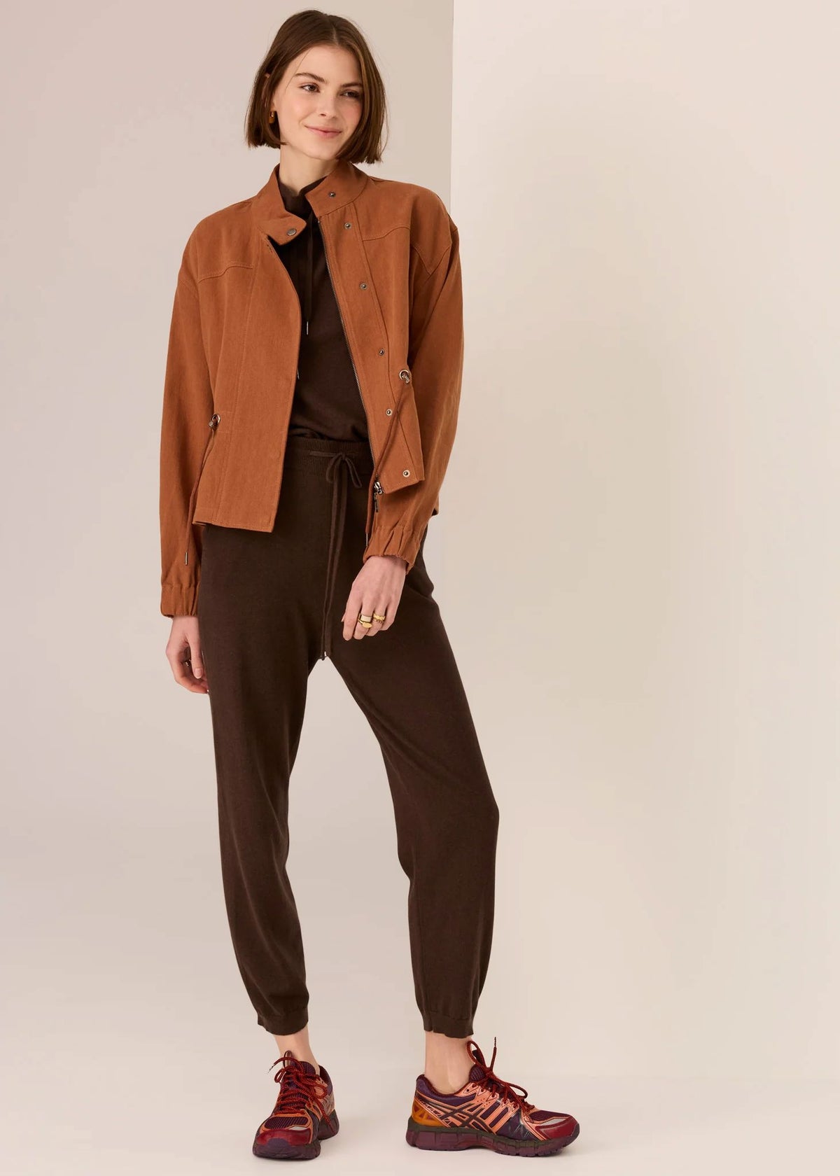 POL Bronel Jacket - Toffee Jacket - Zabecca Living