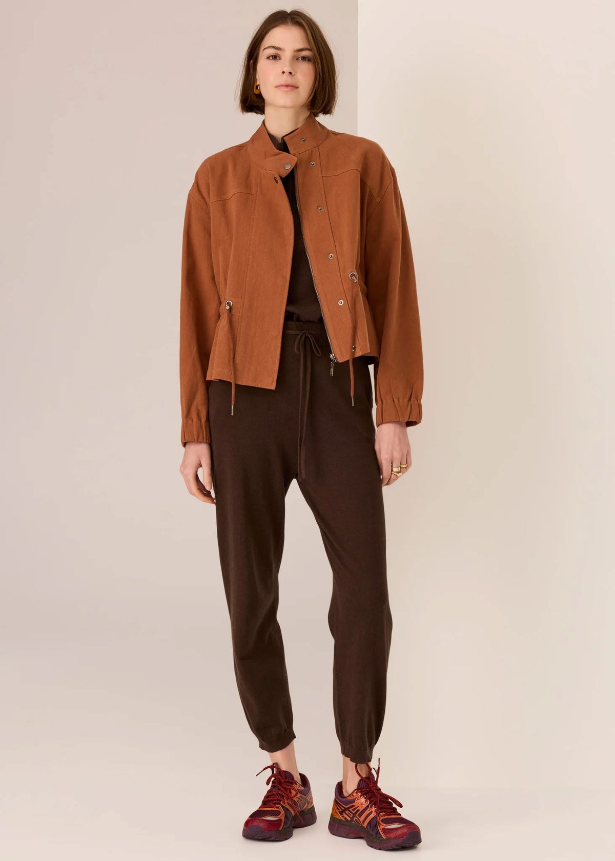 POL Bronel Jacket - Toffee Jacket - Zabecca Living
