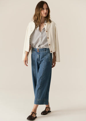 POL Carsen Crop Denim Pant - Light Wash PANTS - Zabecca Living